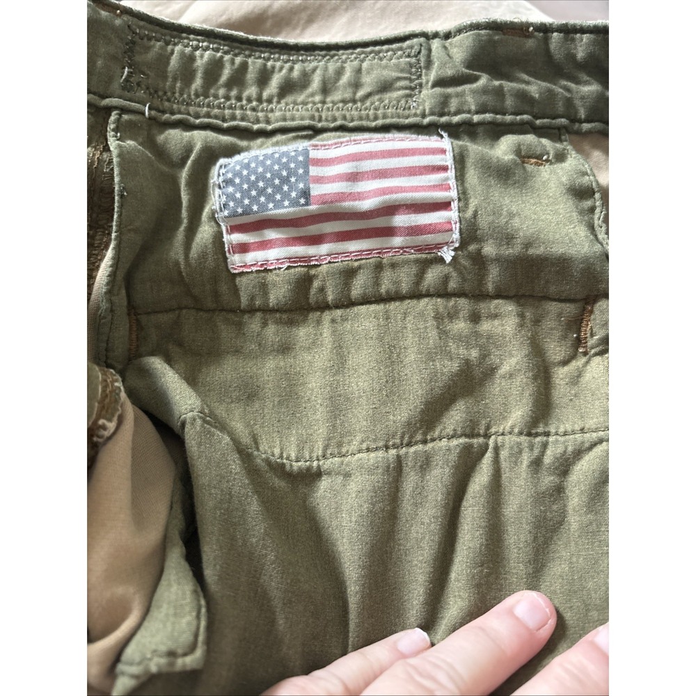 Polo Jeans Co. Ralph Lauren Vintage Tan Cargo Pants 90s Y2K 40X30 Freighter Pant - Picture 13 of 16